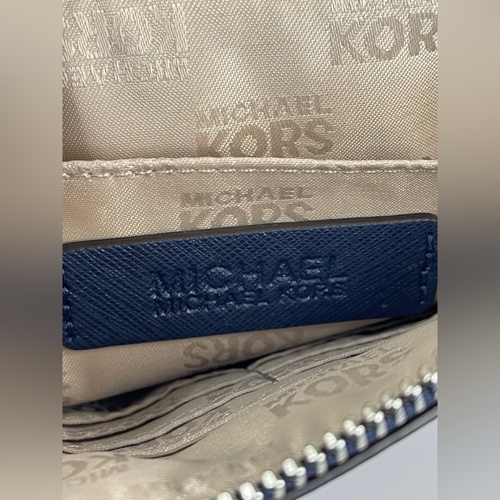 Michael, Michael Kors Dark Blue Wristlet - Picture 10 of 11